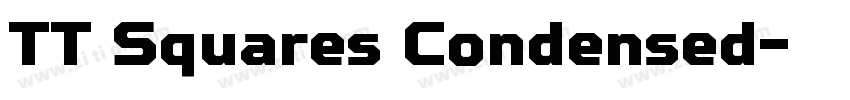 TT Squares Condensed字体转换